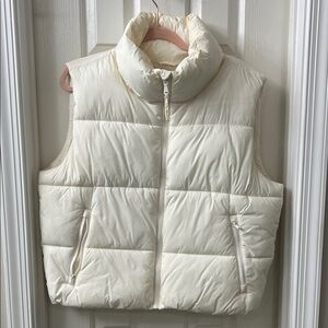 Old Navy Cream Puffer Vest